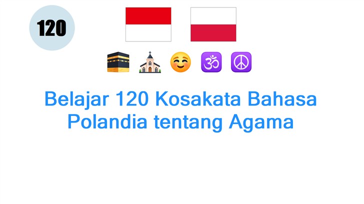 Belajar 120 Kosakata Bahasa Polandia tentang Agama